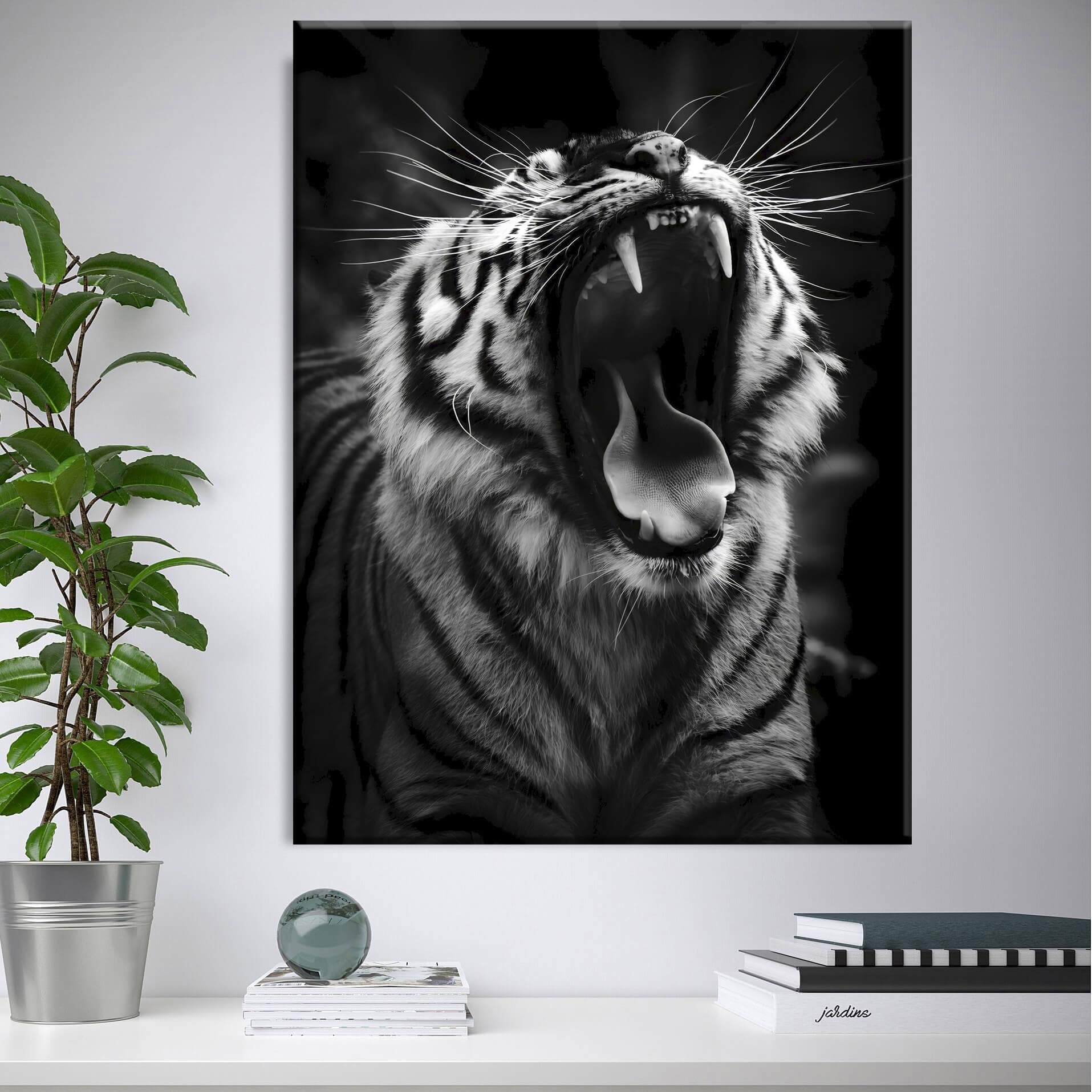 Tiger Angry Canvas