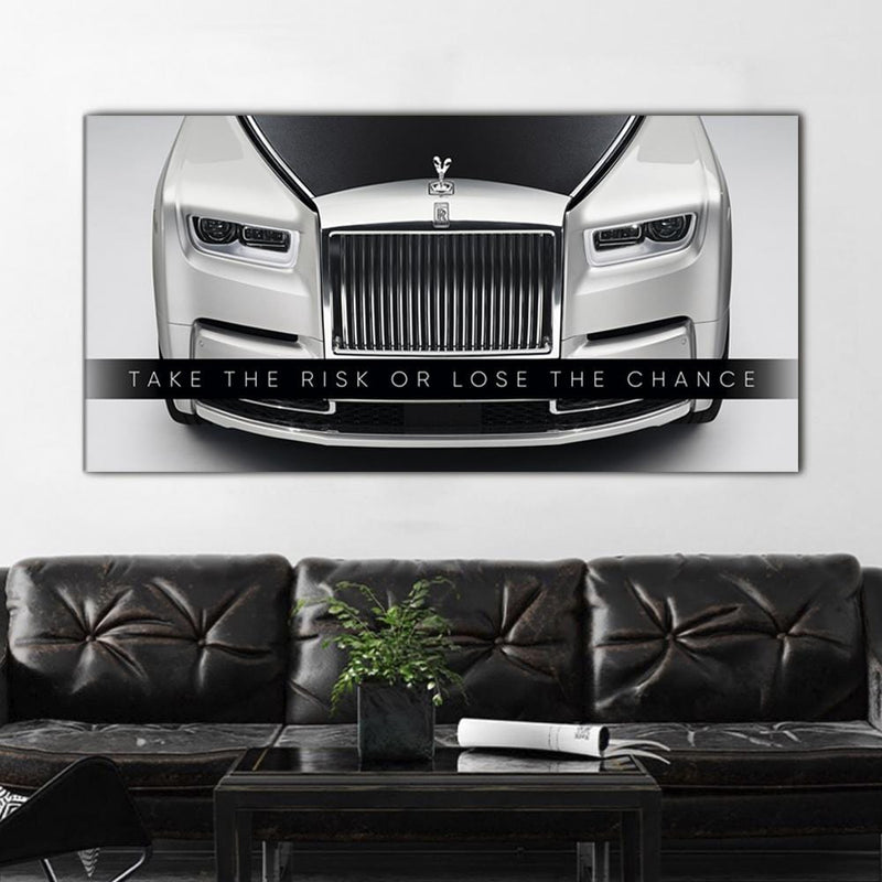 Take The Risk Or Lose The Chance  - Rolls-Royce Canvas
