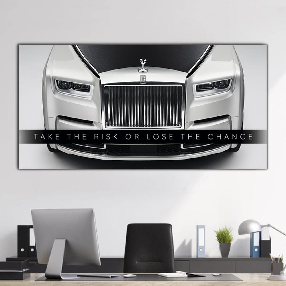 Take The Risk Or Lose The Chance  - Rolls-Royce Canvas