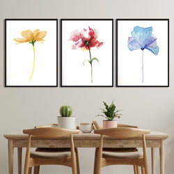 Watercolor flowers Canvas
