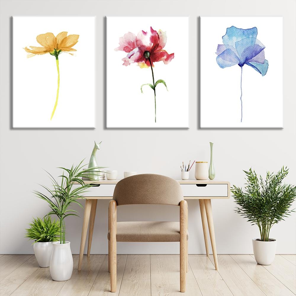 Watercolor flowers Canvas