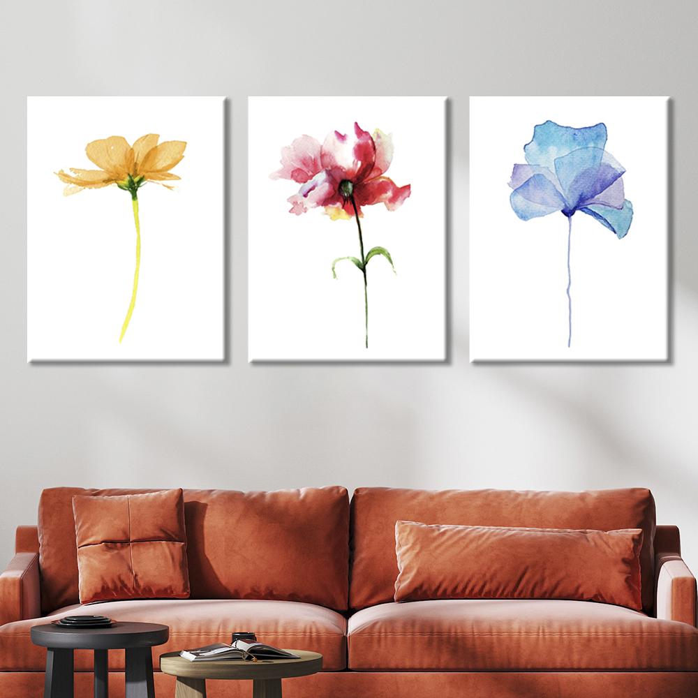 Watercolor flowers Canvas