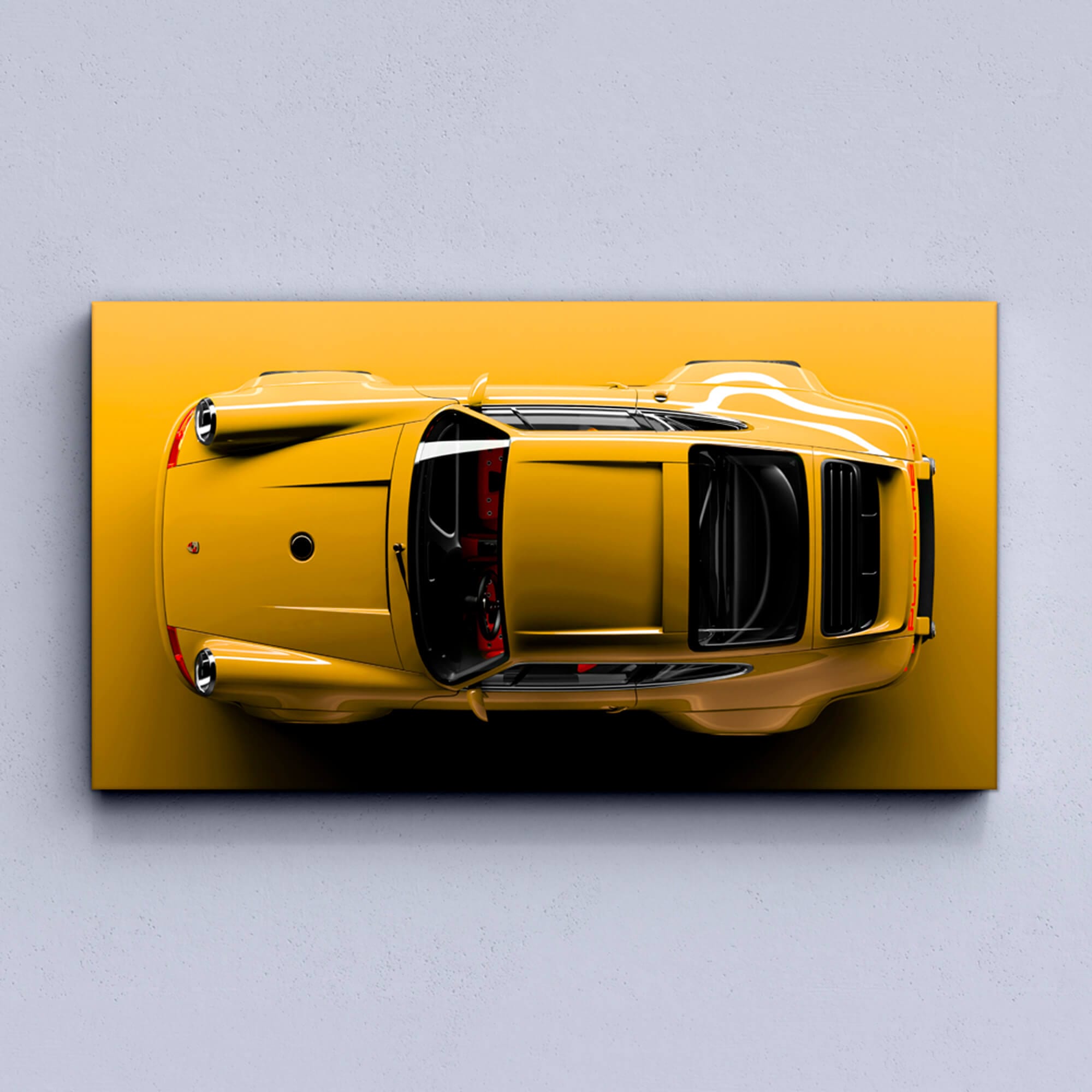 Yellow Porsche 911 Canvas