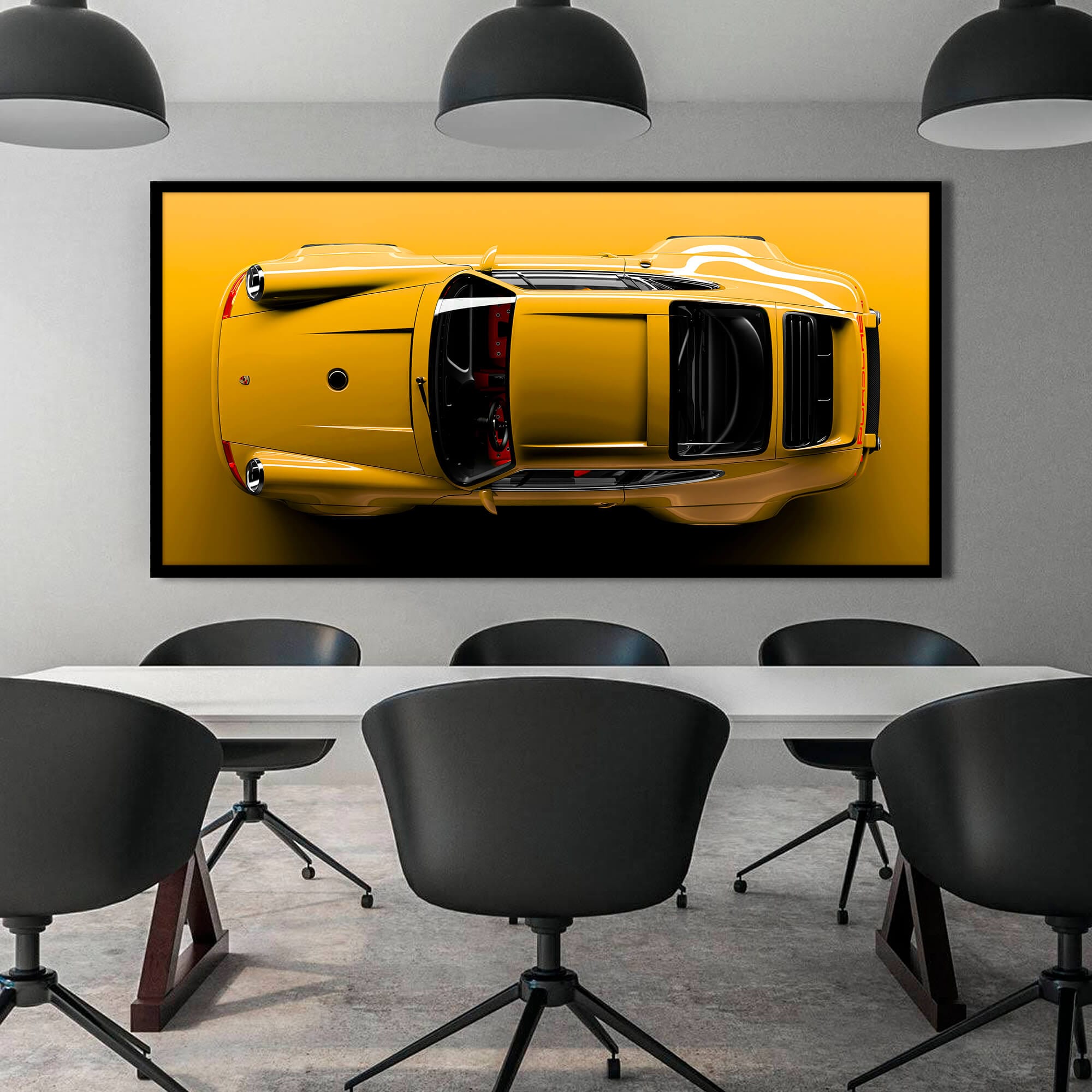 Yellow Porsche 911 Canvas