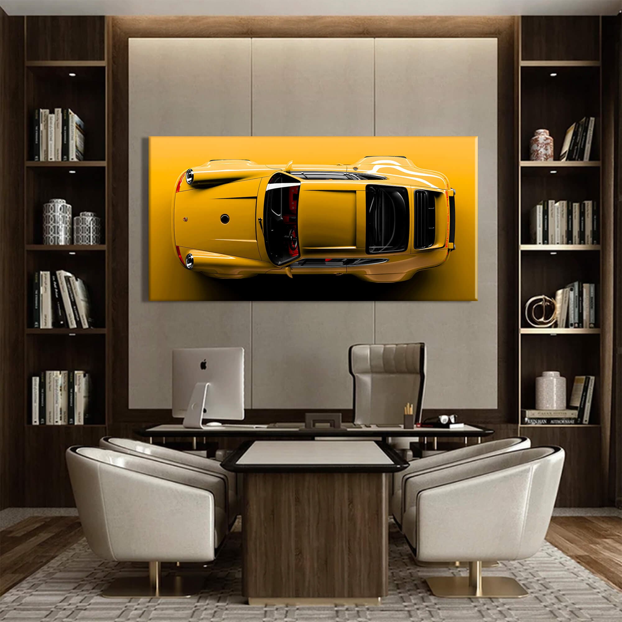 Yellow Porsche 911 Canvas