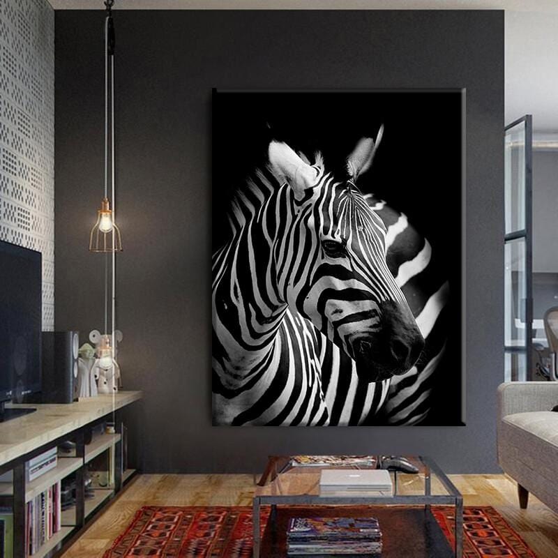 White Zebra Canvas