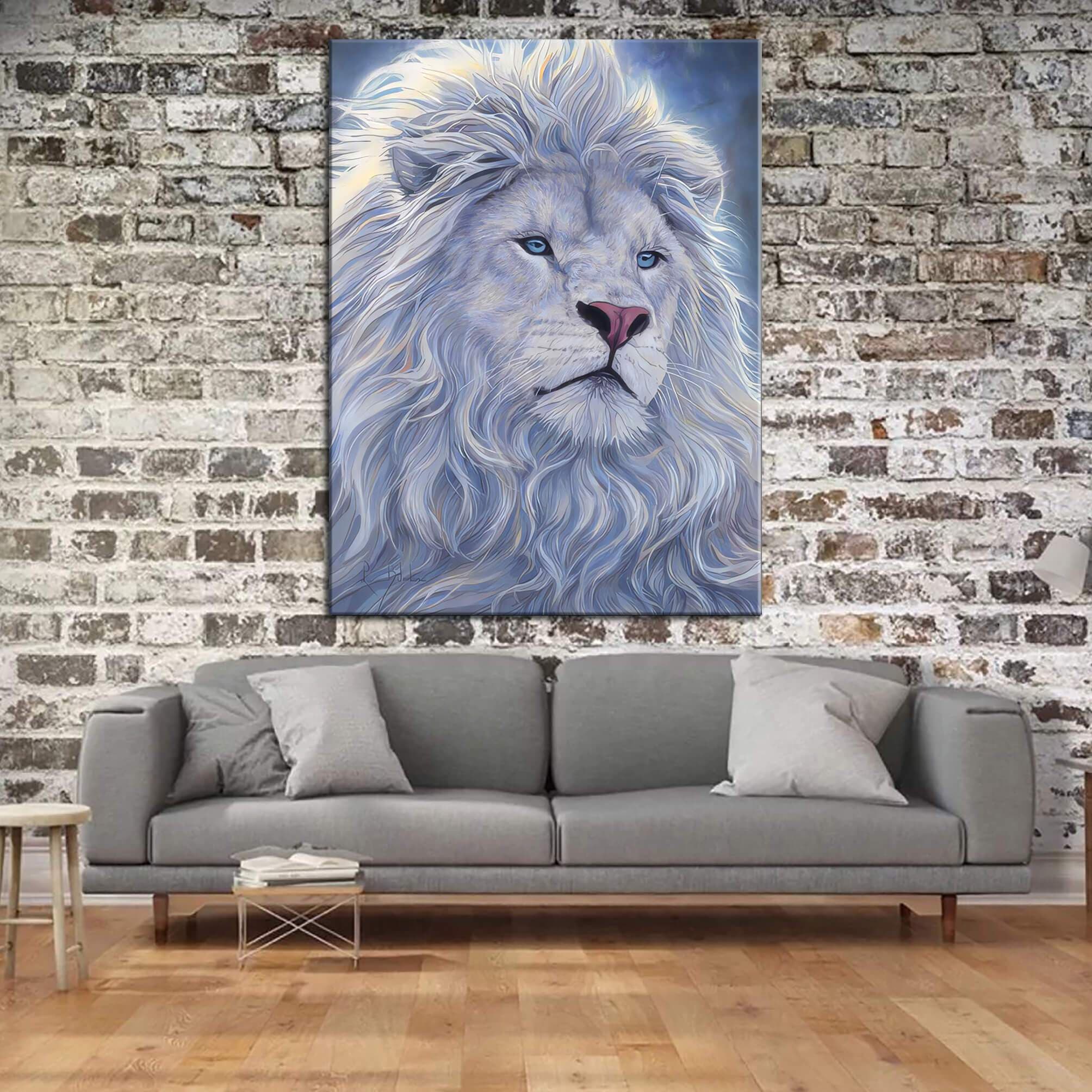 White Lion Canvas