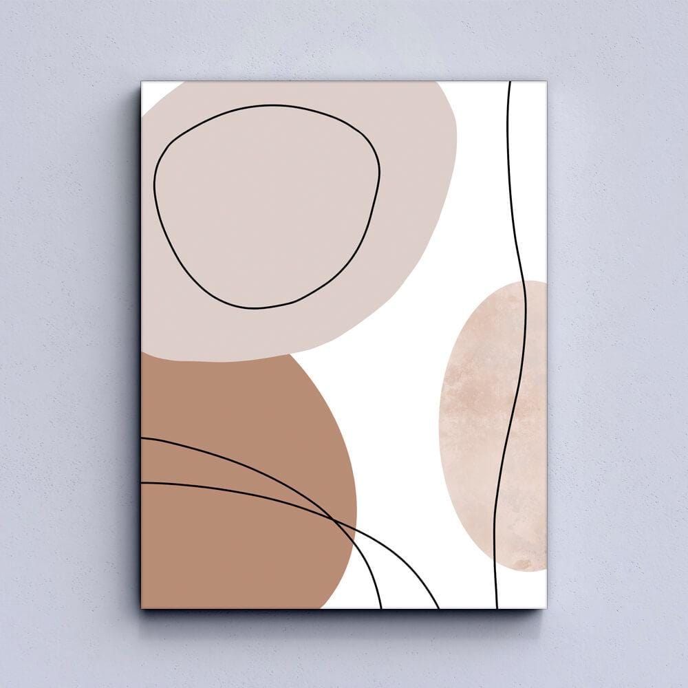 Abstract Beige Canvas