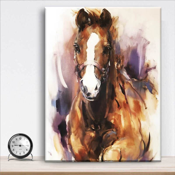 Watercolor Horse Art | Animals Canvas Wall Art Print | Canvas4wall ...