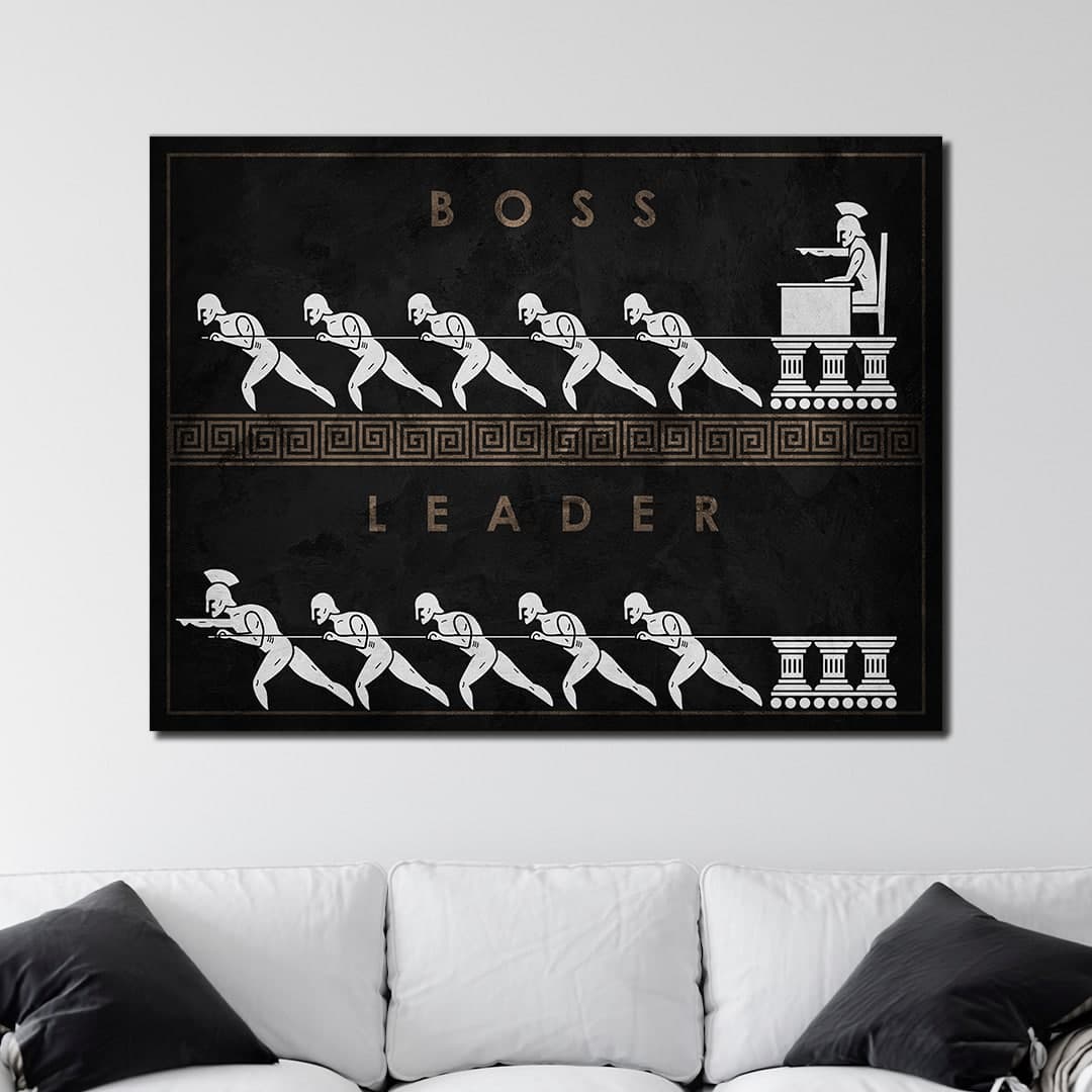 Boss vs Leader Canvas