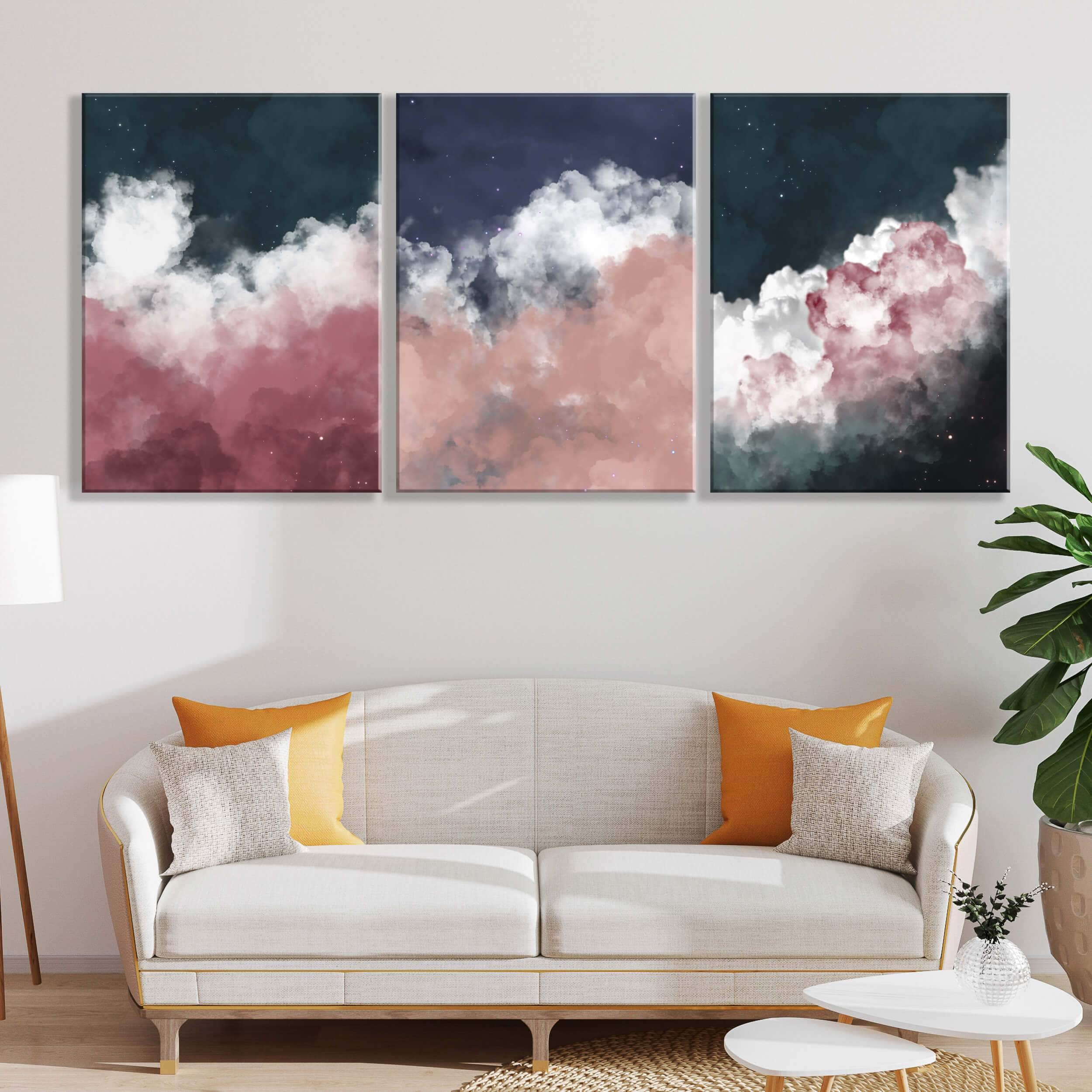 Bright Clouds Canvas