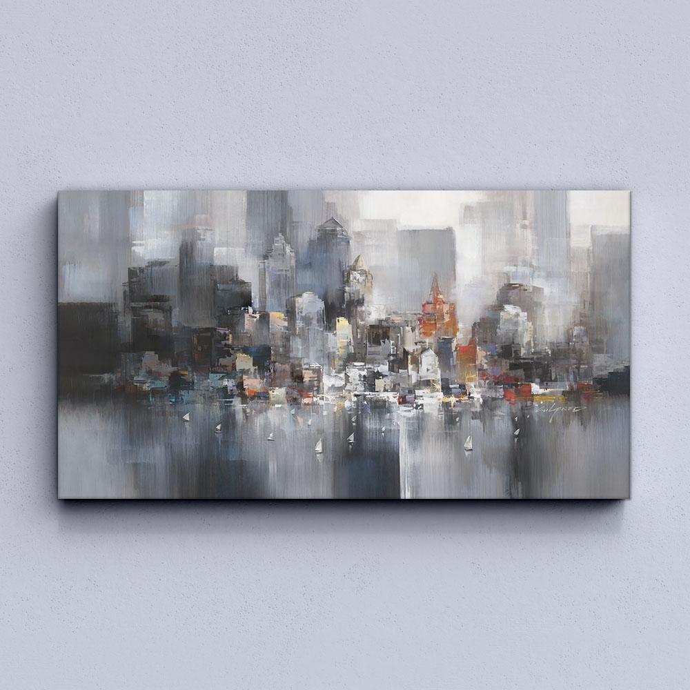 Cityscape Cloudy Canvas