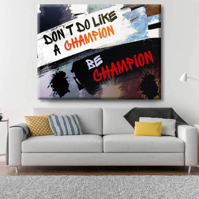 Be Champion Canvas