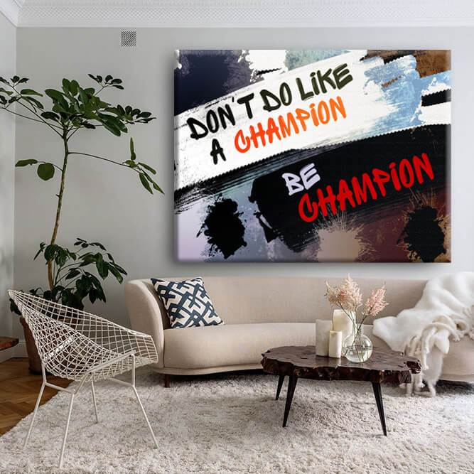 Be Champion Canvas