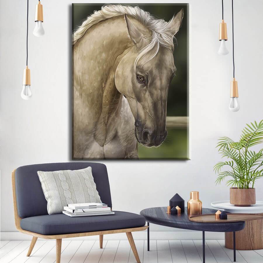 Gold Horse Canvas