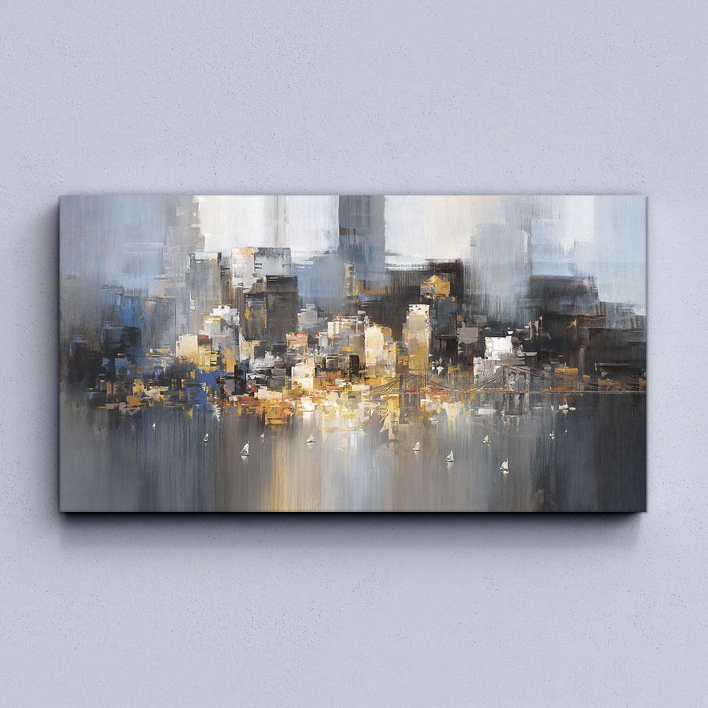 Cityscape Evening Canvas