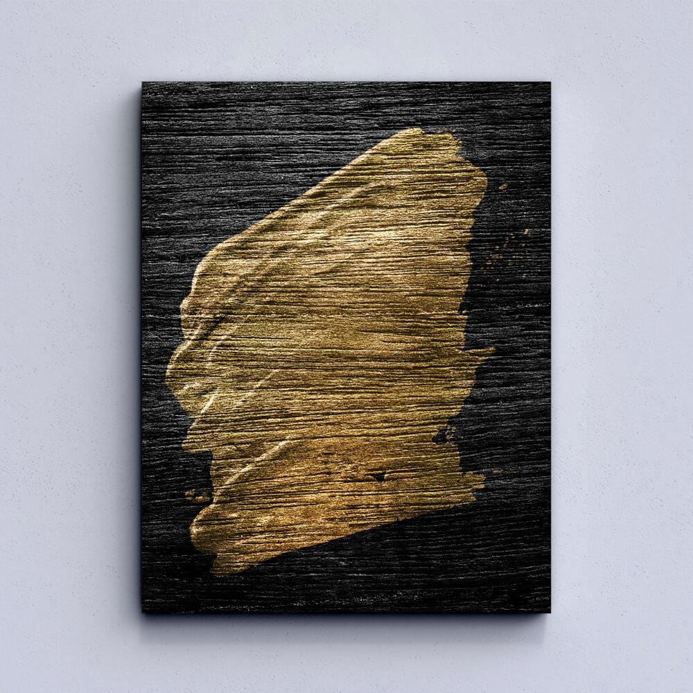 Golden Brush Canvas