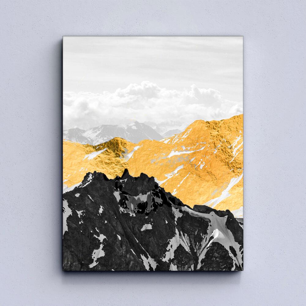 Golden Mountains Canvas