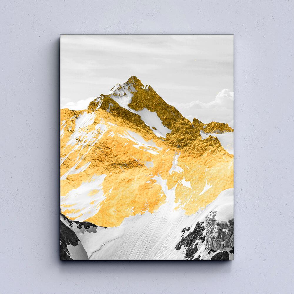 Golden Mountains Canvas