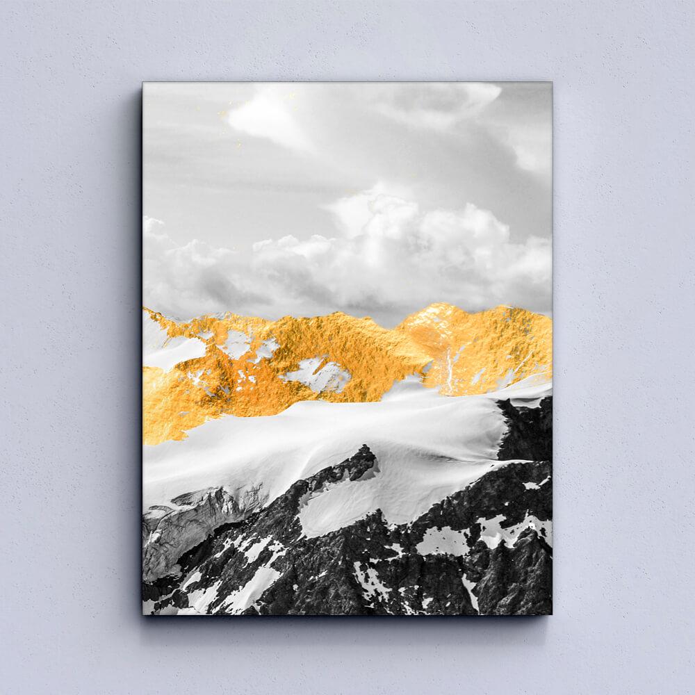 Golden Mountains Canvas