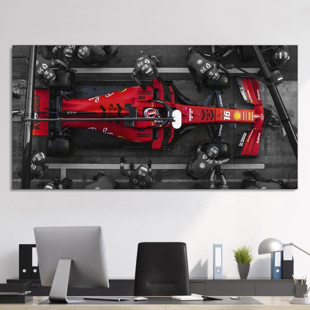 F1 Ferrari Pit Stop Canvas