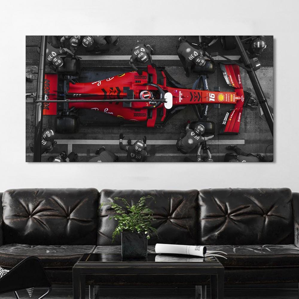 F1 Ferrari Pit Stop Canvas