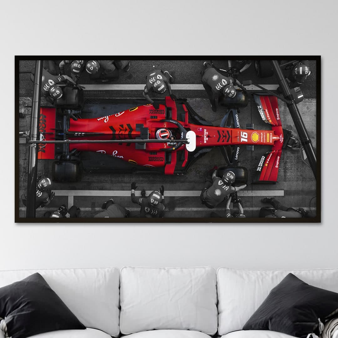 F1 Ferrari Pit Stop Canvas