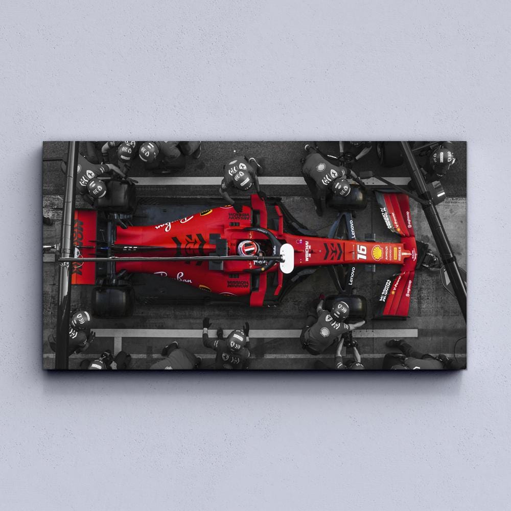 F1 Ferrari Pit Stop Canvas