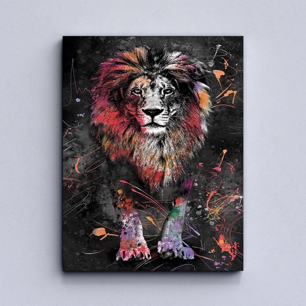 Graffiti Lion Canvas