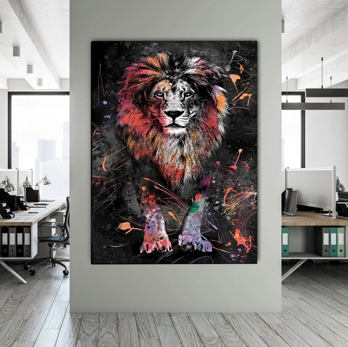 Graffiti Lion Canvas