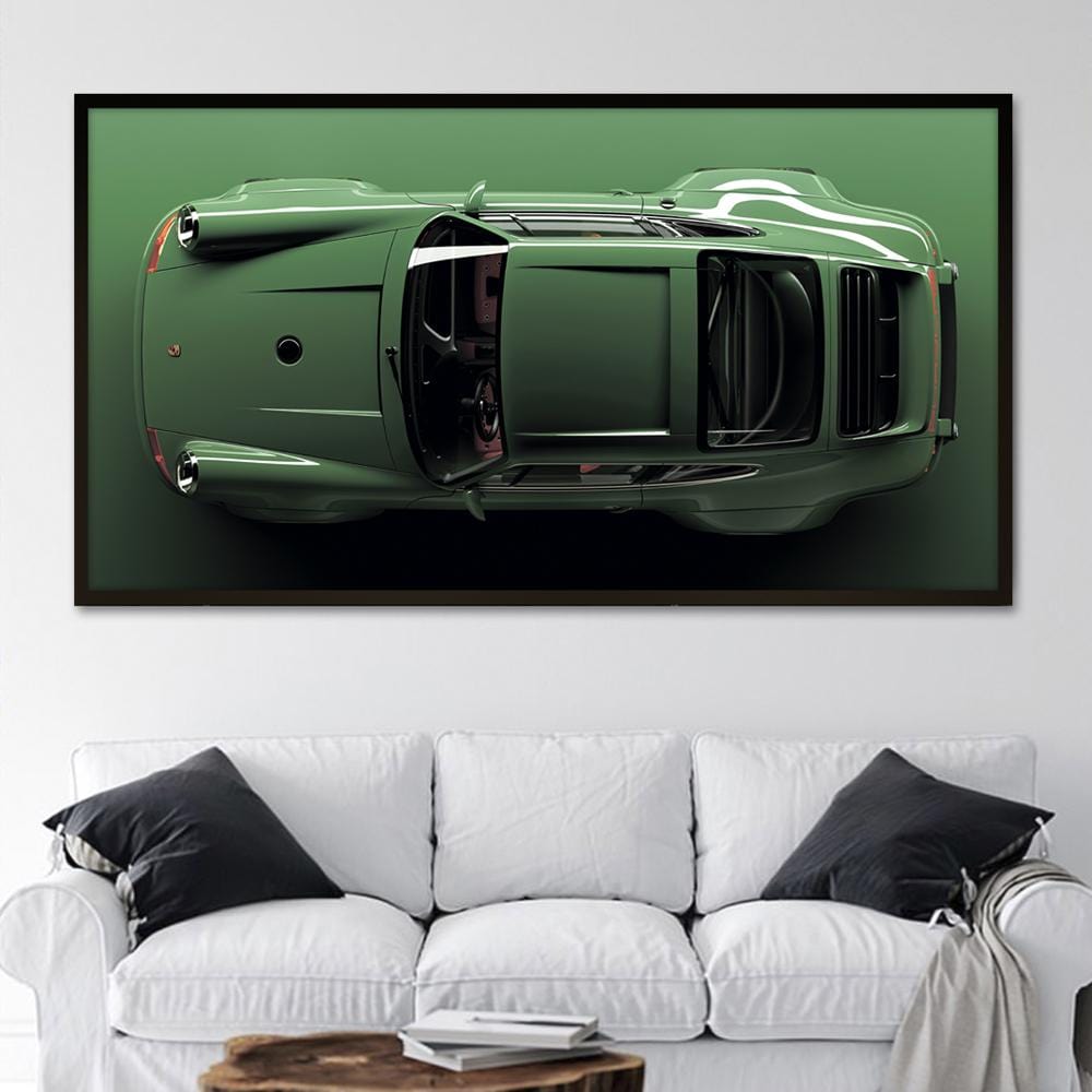 Green Porsche 911 Canvas