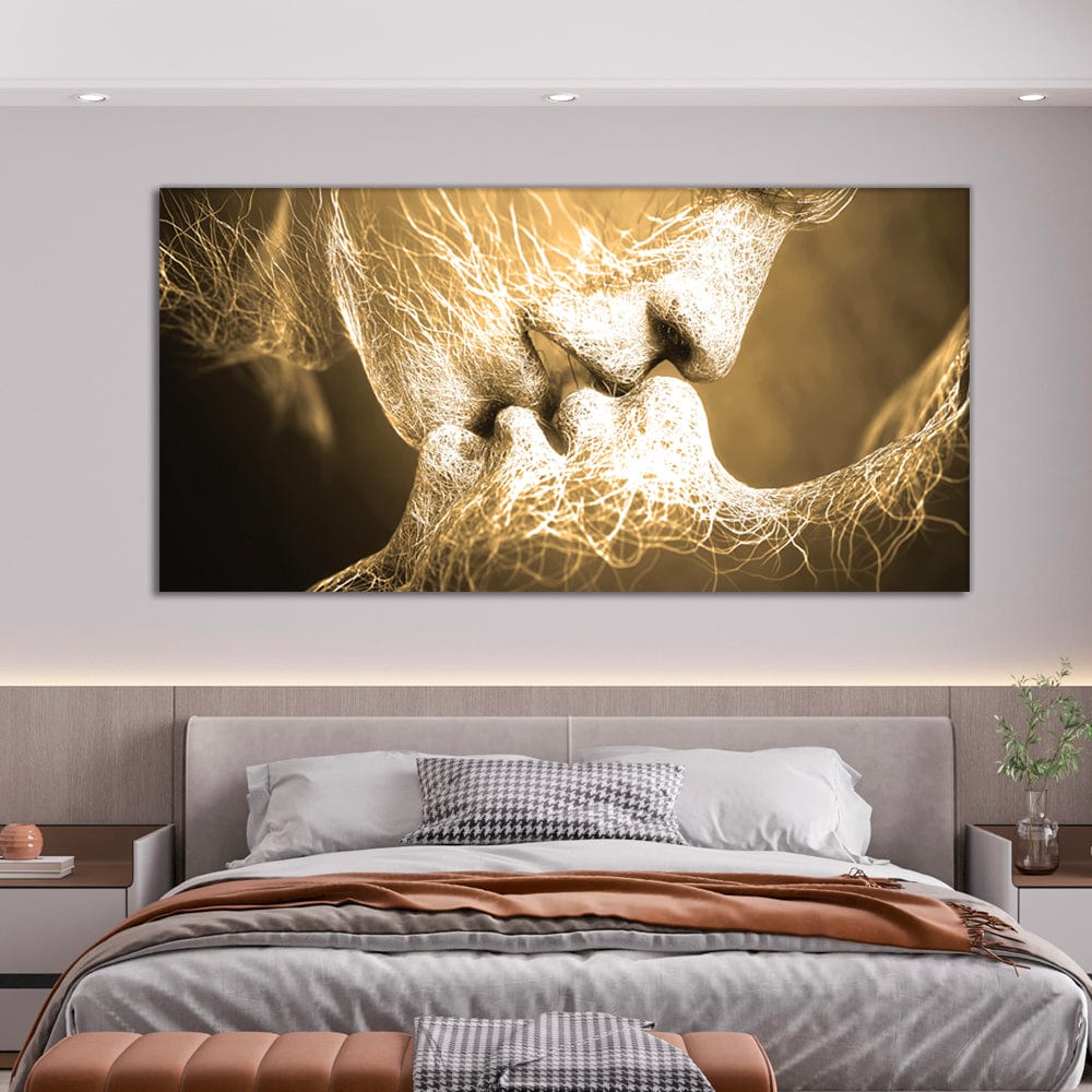 Kiss Gold Canvas