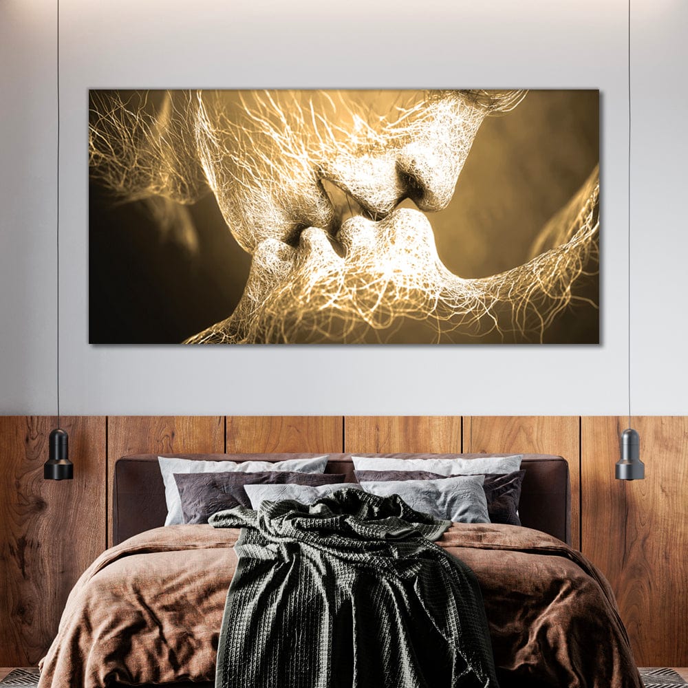 Kiss Gold Canvas