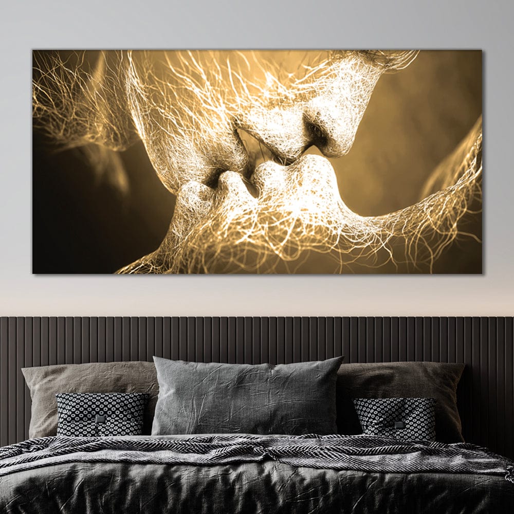 Kiss Gold Canvas