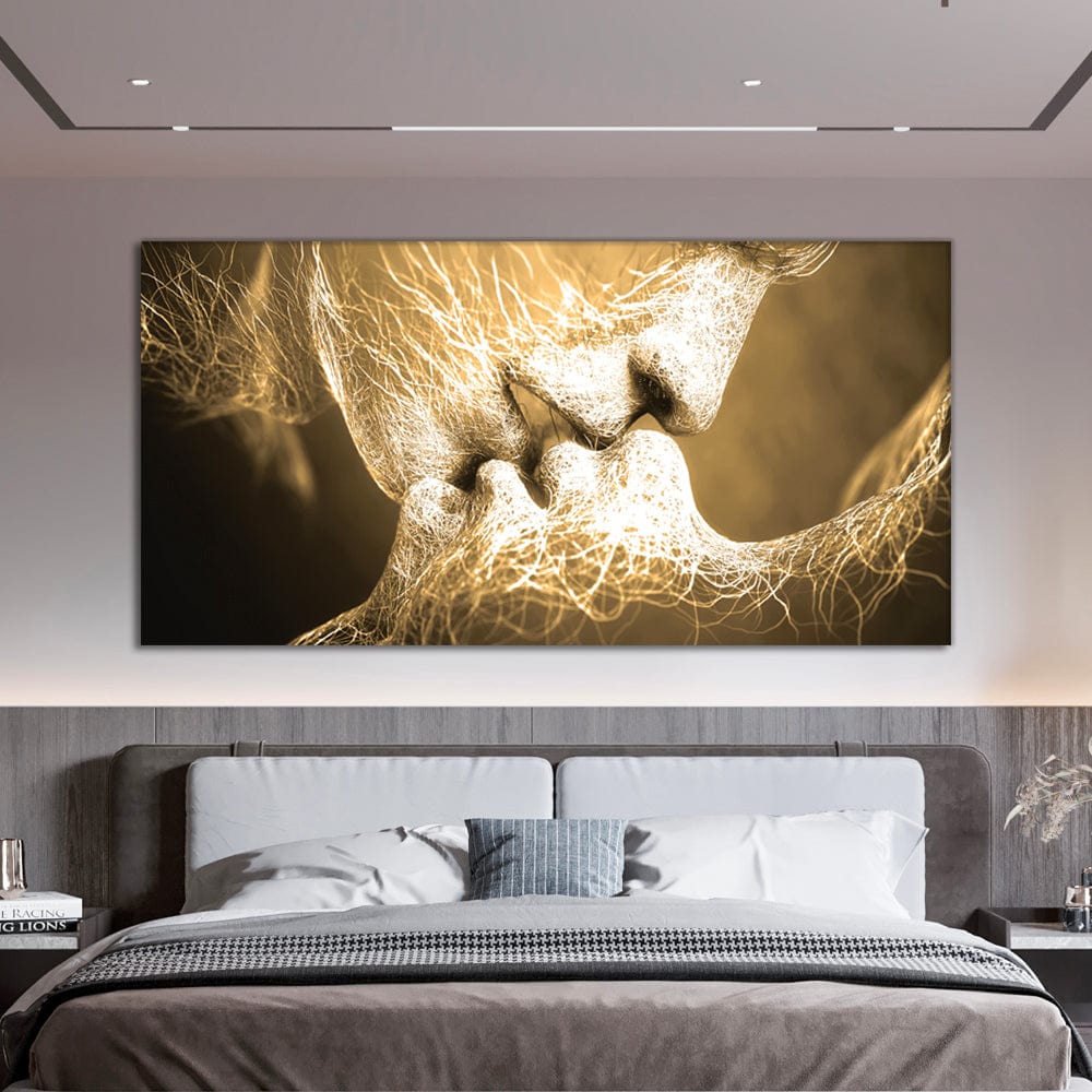 Kiss Gold Canvas