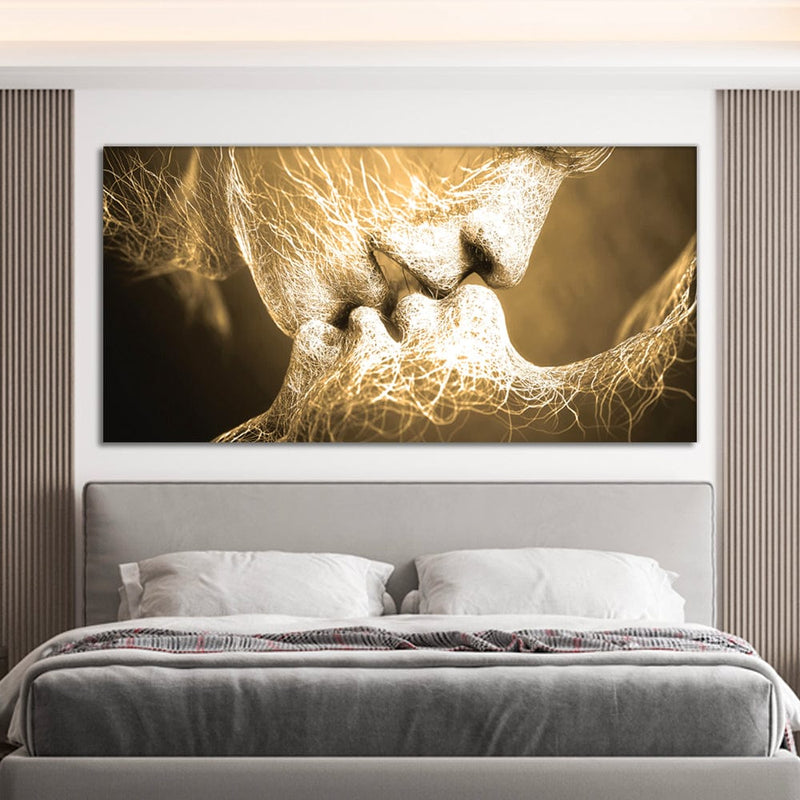 Kiss Gold Canvas