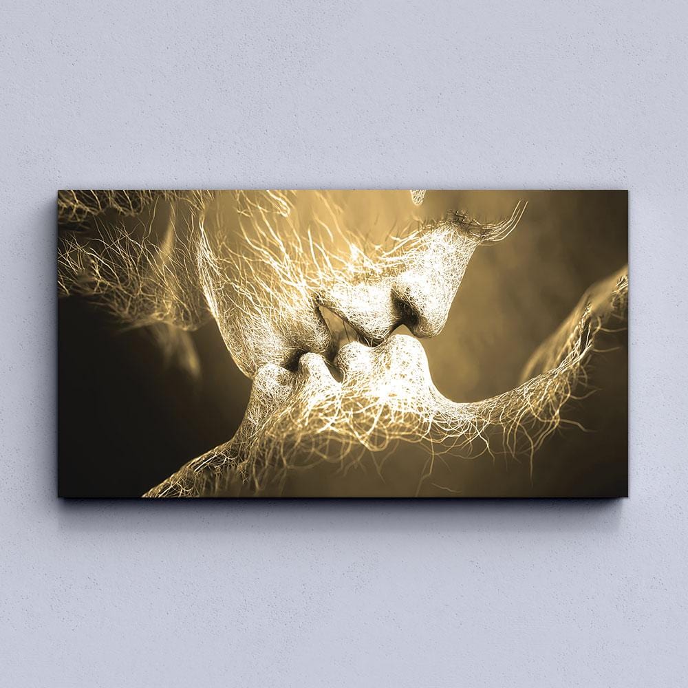 Kiss Gold Canvas