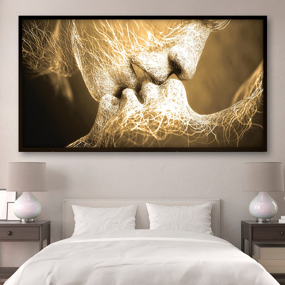 Kiss Gold Canvas