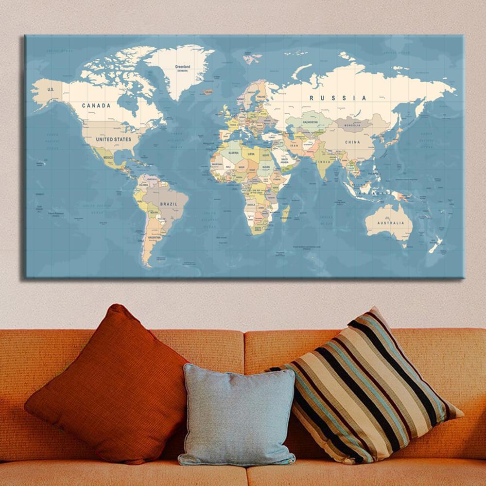 World Map Canvas