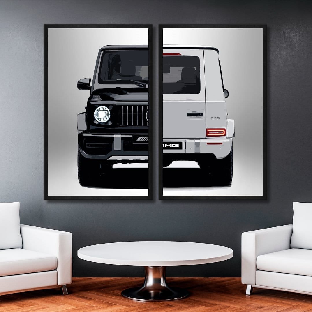 MERCEDES BENZ CLS63 RENNTECH GICLEE CANVAS ART PRINT POSTER main image 1