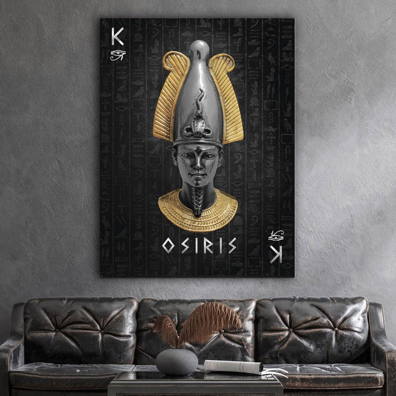 Osiris Art Print | Egyptian God Canvas Wall Art | Canvas4wall ...