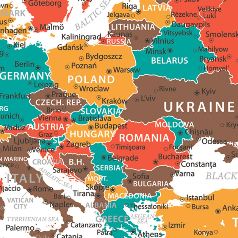 Political Map Canvas