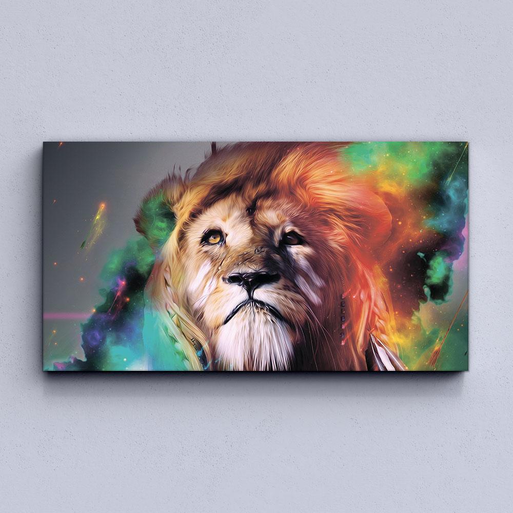 Rainbow Lion Canvas