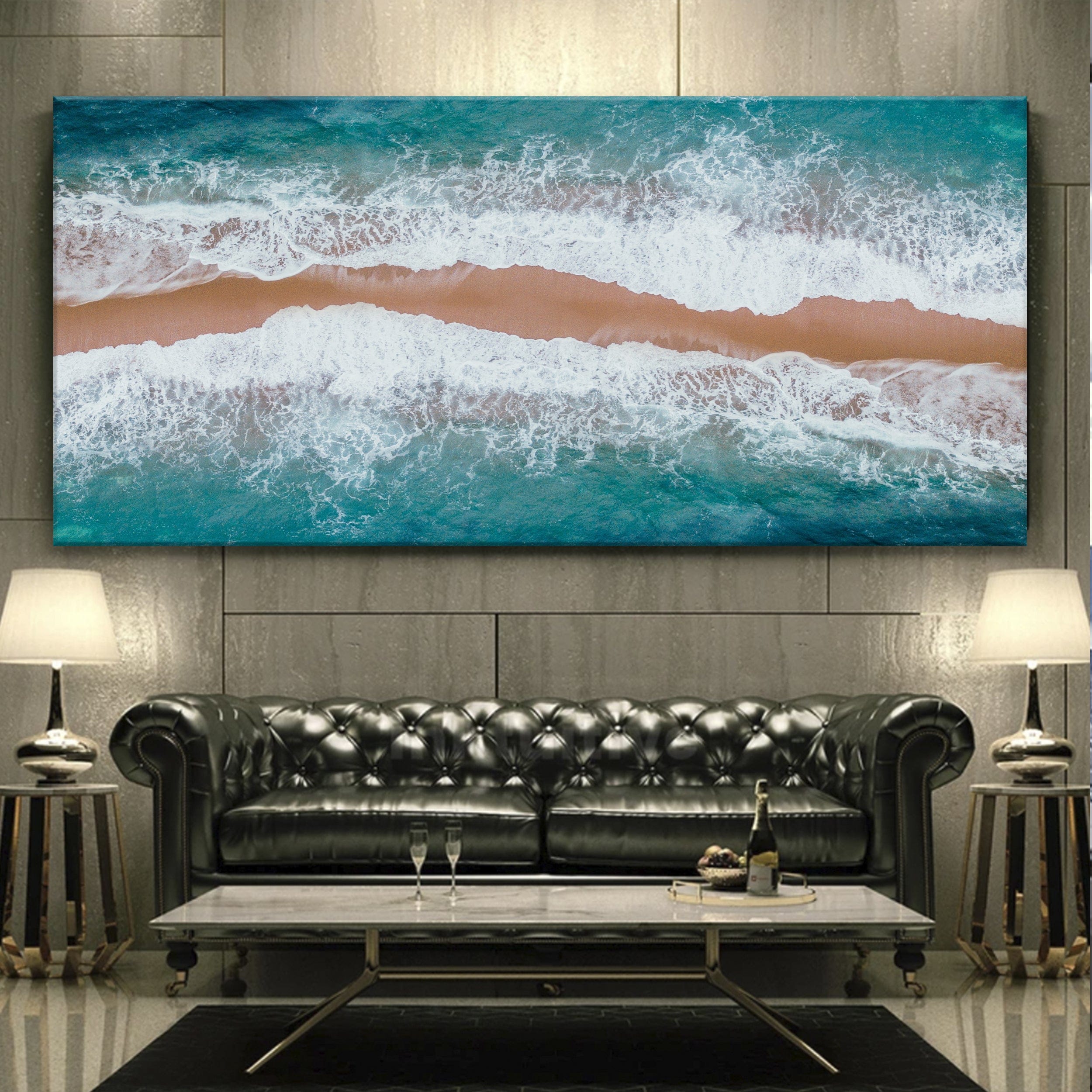 Leinwand aus Sand und Meer