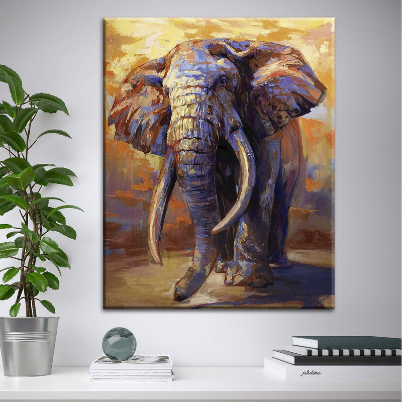 Oil Elephant Canvas