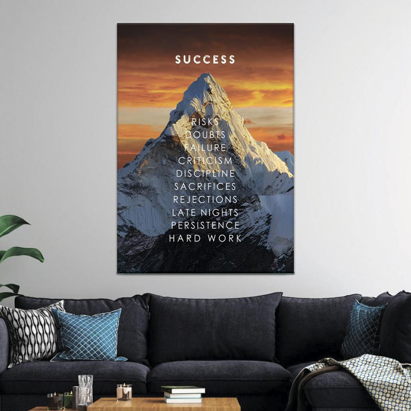 Success Mountain Canvas
