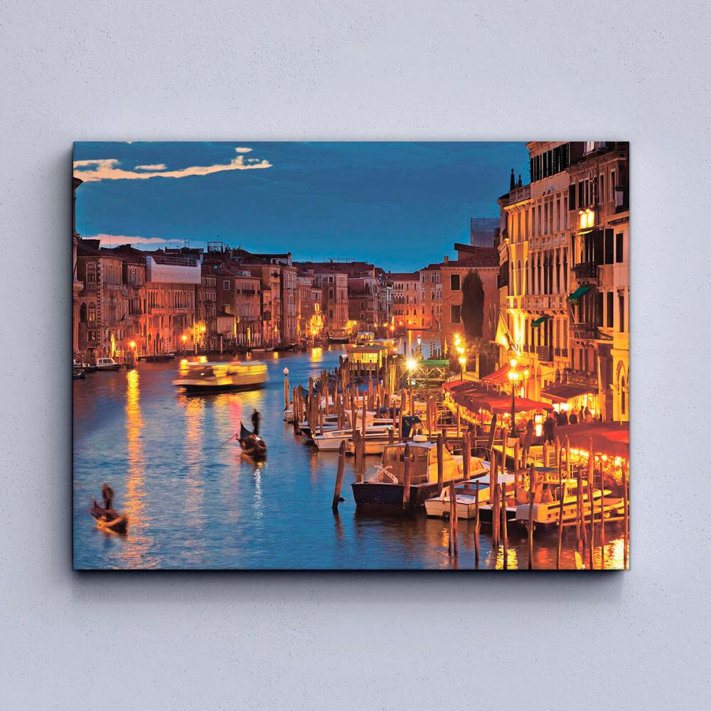 Venice at Night Canvas