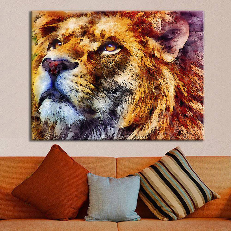 Lion Drawing Canvas